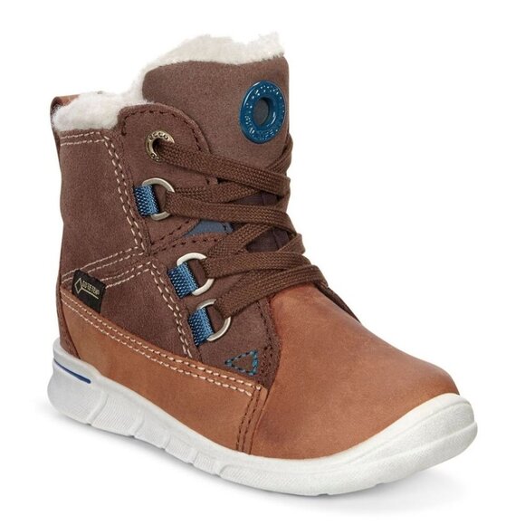ECCO Kids First Mid Cut Lace Boot - Picture 1 of 9
